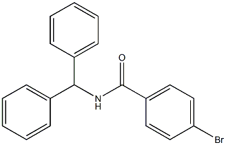 N-benzhydryl-4-bromobenzamide Struktur