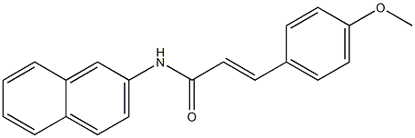 (E)-3-(4-methoxyphenyl)-N-naphthalen-2-ylprop-2-enamide Struktur