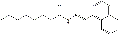 N-[(E)-naphthalen-1-ylmethylideneamino]octanamide Struktur