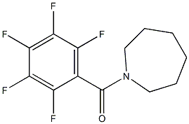 azepan-1-yl-(2,3,4,5,6-pentafluorophenyl)methanone Struktur