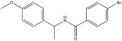 4-bromo-N-[1-(4-methoxyphenyl)ethyl]benzamide Struktur