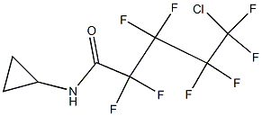 5-chloro-N-cyclopropyl-2,2,3,3,4,4,5,5-octafluoropentanamide Struktur