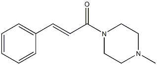 (E)-1-(4-methylpiperazin-1-yl)-3-phenylprop-2-en-1-one Struktur