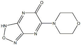 6-morpholin-4-yl-3H-[1,2,5]oxadiazolo[3,4-b]pyrazin-5-one Struktur