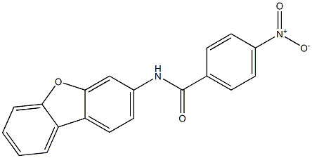 N-dibenzofuran-3-yl-4-nitrobenzamide Struktur