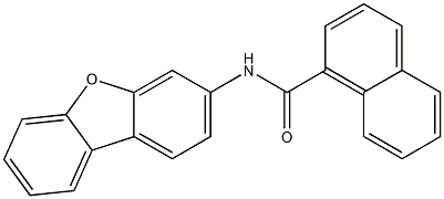 N-dibenzofuran-3-ylnaphthalene-1-carboxamide Struktur