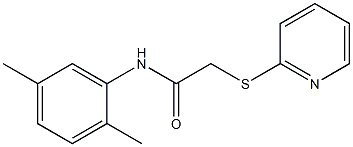 N-(2,5-dimethylphenyl)-2-pyridin-2-ylsulfanylacetamide Struktur