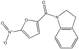 2,3-dihydroindol-1-yl-(5-nitrofuran-2-yl)methanone Struktur