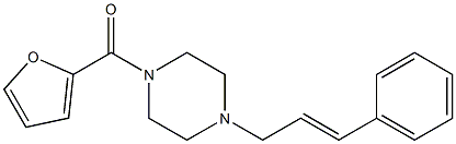 furan-2-yl-[4-[(E)-3-phenylprop-2-enyl]piperazin-1-yl]methanone Struktur