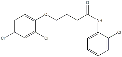 N-(2-chlorophenyl)-4-(2,4-dichlorophenoxy)butanamide Struktur