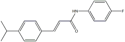 (E)-N-(4-fluorophenyl)-3-(4-propan-2-ylphenyl)prop-2-enamide Struktur