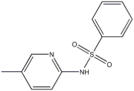 N-(5-methylpyridin-2-yl)benzenesulfonamide Struktur