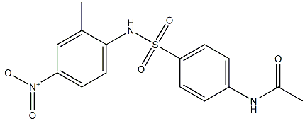 N-[4-[(2-methyl-4-nitrophenyl)sulfamoyl]phenyl]acetamide Struktur