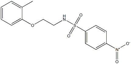 N-[2-(2-methylphenoxy)ethyl]-4-nitrobenzenesulfonamide Struktur