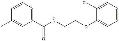 N-[2-(2-chlorophenoxy)ethyl]-3-methylbenzamide Struktur