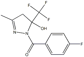 (4-fluorophenyl)-[5-hydroxy-3-methyl-5-(trifluoromethyl)-4H-pyrazol-1-yl]methanone