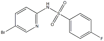 N-(5-bromopyridin-2-yl)-4-fluorobenzenesulfonamide Struktur