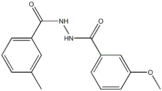 N'-(3-methoxybenzoyl)-3-methylbenzohydrazide Struktur