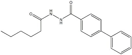 N'-hexanoyl-4-phenylbenzohydrazide Struktur