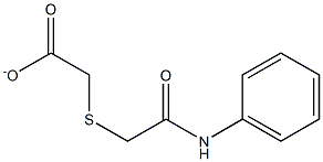 2-(2-anilino-2-oxoethyl)sulfanylacetate Struktur