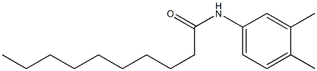 N-(3,4-dimethylphenyl)decanamide Struktur