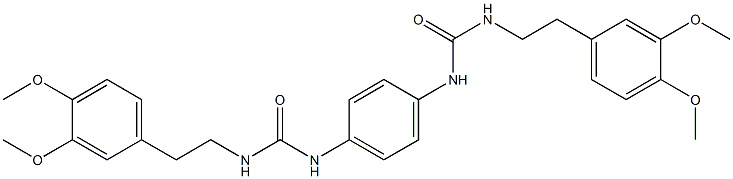 1-[2-(3,4-dimethoxyphenyl)ethyl]-3-[4-[2-(3,4-dimethoxyphenyl)ethylcarbamoylamino]phenyl]urea Structure