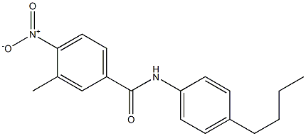 N-(4-butylphenyl)-3-methyl-4-nitrobenzamide Struktur