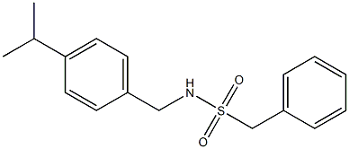 1-phenyl-N-[(4-propan-2-ylphenyl)methyl]methanesulfonamide Struktur