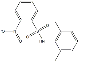 2-nitro-N-(2,4,6-trimethylphenyl)benzenesulfonamide Struktur