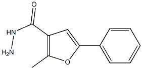 2-methyl-5-phenylfuran-3-carbohydrazide Struktur