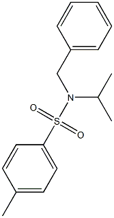 N-benzyl-4-methyl-N-propan-2-ylbenzenesulfonamide Struktur