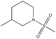 3-methyl-1-methylsulfonylpiperidine Struktur