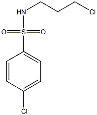 4-chloro-N-(3-chloropropyl)benzenesulfonamide Struktur