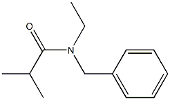 N-benzyl-N-ethyl-2-methylpropanamide Struktur