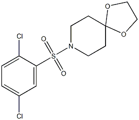 8-(2,5-dichlorophenyl)sulfonyl-1,4-dioxa-8-azaspiro[4.5]decane Struktur