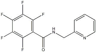 2,3,4,5,6-pentafluoro-N-(pyridin-2-ylmethyl)benzamide Struktur