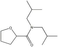 N,N-bis(2-methylpropyl)oxolane-2-carboxamide Struktur