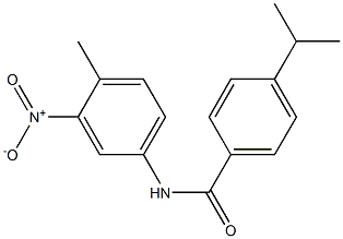 N-(4-methyl-3-nitrophenyl)-4-propan-2-ylbenzamide Struktur