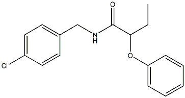 N-[(4-chlorophenyl)methyl]-2-phenoxybutanamide Struktur