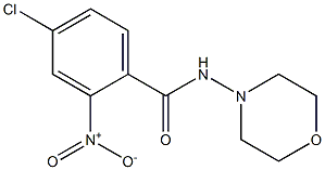 4-chloro-N-morpholin-4-yl-2-nitrobenzamide Struktur