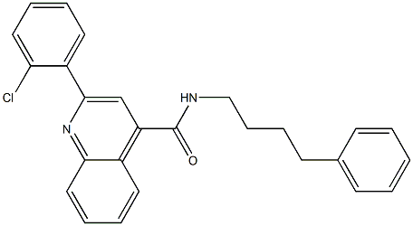 2-(2-chlorophenyl)-N-(4-phenylbutyl)quinoline-4-carboxamide Struktur