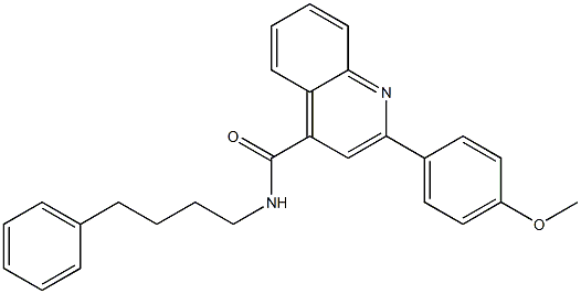 2-(4-methoxyphenyl)-N-(4-phenylbutyl)quinoline-4-carboxamide Struktur