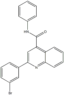 2-(3-bromophenyl)-N-phenylquinoline-4-carboxamide Struktur