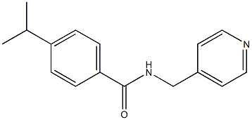 4-propan-2-yl-N-(pyridin-4-ylmethyl)benzamide Struktur