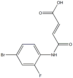 (E)-4-(4-bromo-2-fluoroanilino)-4-oxobut-2-enoic acid Struktur