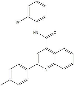 N-(2-bromophenyl)-2-(4-methylphenyl)quinoline-4-carboxamide Struktur