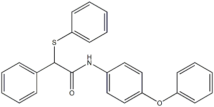 N-(4-phenoxyphenyl)-2-phenyl-2-phenylsulfanylacetamide Struktur