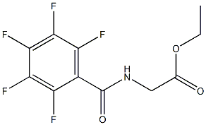 ethyl 2-[(2,3,4,5,6-pentafluorobenzoyl)amino]acetate Struktur