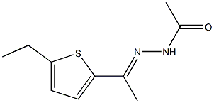 N-[(E)-1-(5-ethylthiophen-2-yl)ethylideneamino]acetamide Struktur