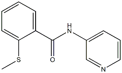 2-methylsulfanyl-N-pyridin-3-ylbenzamide Struktur